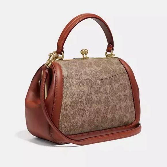 Coach Frame Bag 23 In Signature Canvas - Picture 2 of 15